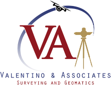 Logo for Valentino & Associates, Surveying and Geomatics