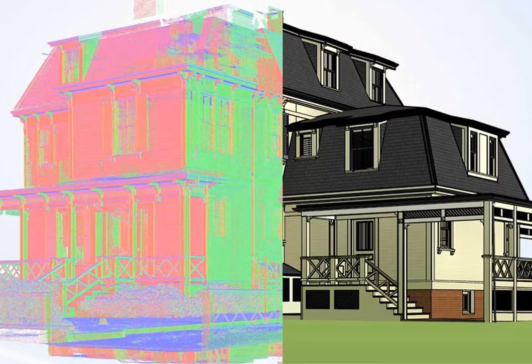 A sample scan of a house